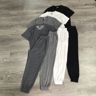 Set Bộ H•M chất da cá mềm jogger