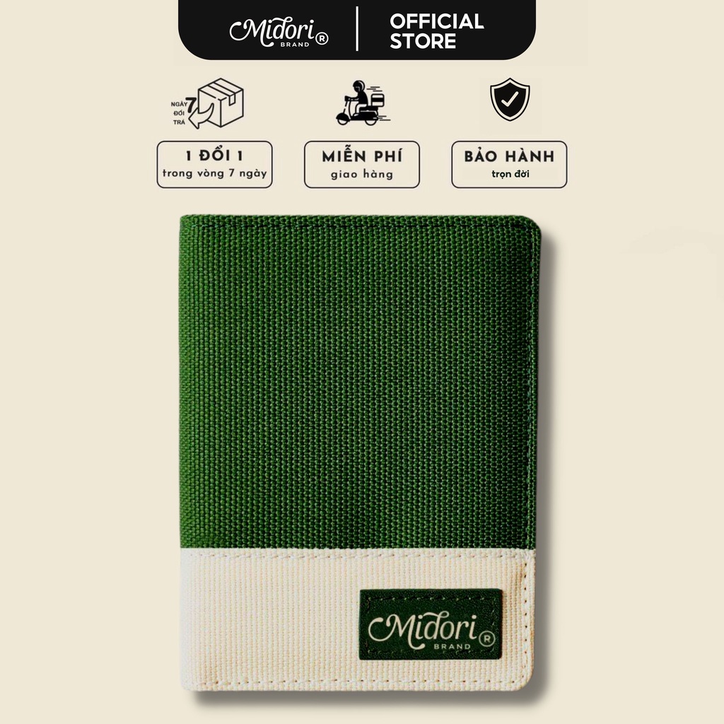 Ví Vải Đứng Chic Pocket Nam Nữ Polyester Siêu Bền Đẹp Chống Nước Unisex local brand chính hãng Mi Midori