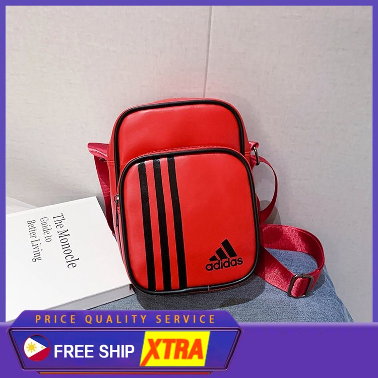 Adidas Nam Sling Túi Thời Trang PU Cặp đôi Thể Thao Hình Vuông Nhỏ Túi đeo Chéo Du Lịch Túi đeo Vai Điện Thoại Túi Tiền