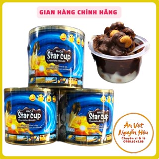 Hộp 100 Cốc Bánh Quy Socola Viên Star Cup Thái Lan