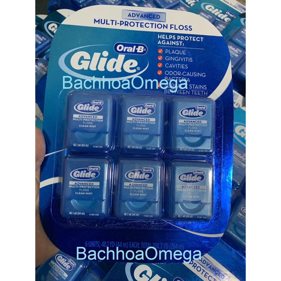 Chỉ nha khoa oral b glide của mỹ_có tách bán lẻ 1 cuộn nhỏ oral-b glide floss 6 pack