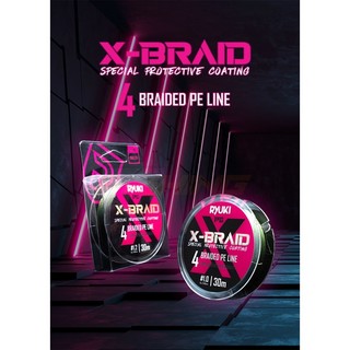 Dây Câu RYUKI PE 4X – Braid - câu đài