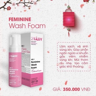 BỌT RỬA HỒNG BÍM 2LADY(1 chai rửa 185ml)