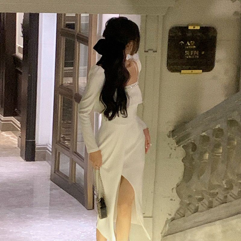 Đầm Ôm Eo Phong Cách Retro Pháp Hàng Mới 2022 Dành Cho Bạn Nữ