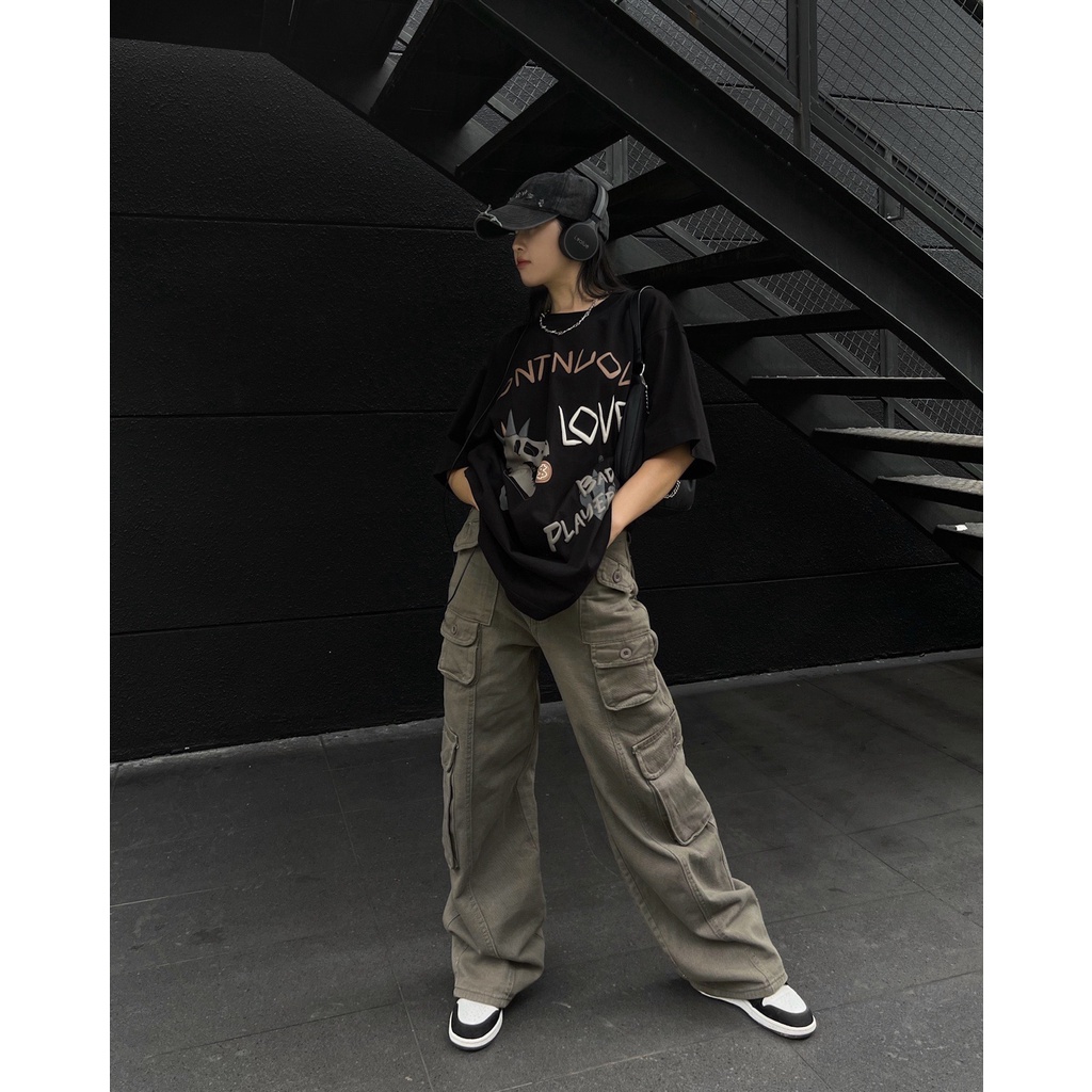 Áo thun Continuous - CTNS - DINOSAUR/ Black