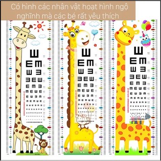 DeCal Dán Tường Đo Chiều Cao Cho Bé - Thước Đo Chiều Cao