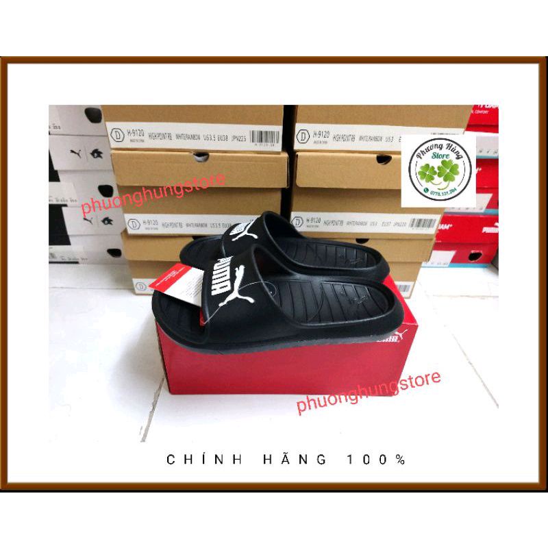 [Chính hãng][Sale sốc] Dép Puma đen V2 size 40.5
