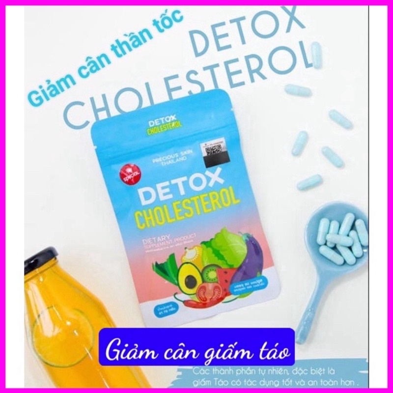 Viên uống khử mỡ DETOX CHOLESTEROL Thái Lan