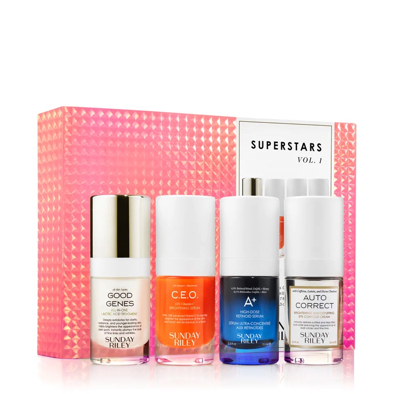 Sunday Riley ✨ Tách set sáng da chống lão hoá Jewel Box Luxury Travel Kit