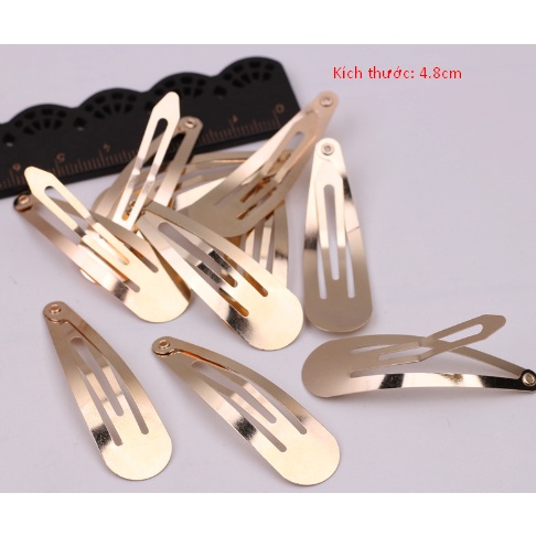 Set 10 phôi kẹp tóc, sườn kẹp tóc nhiều mẫu mã kích thước, màu sắc