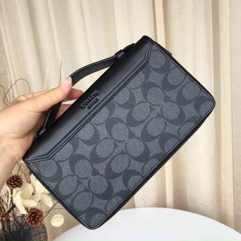 📛RẺ VÔ ĐỊCH📛CLUTH COAH DOUBLE ZIP NHIỀU NGĂN