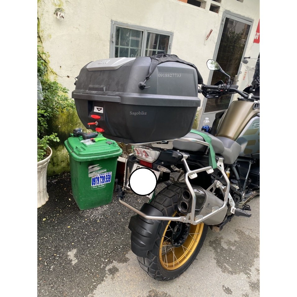 Thùng xe BMW R1250, thùng Givi E43NTL_ADV kèm đế và bộ kit gắn chuẩn trên baga R125, hàng Givi chính hãng, bh 2 năm.