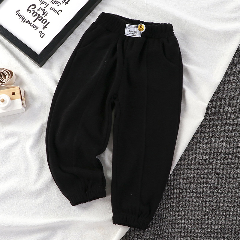 Quần Dài Thể Thao Dệt Kim Thời Trang Xuân Thu Năng Động Cho Bé