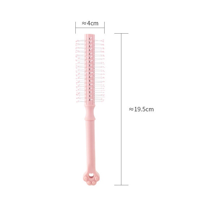 Lược tròn tạo kiểu tóc - Lược tròn tạo phồng tóc 19.5x4cm #HM