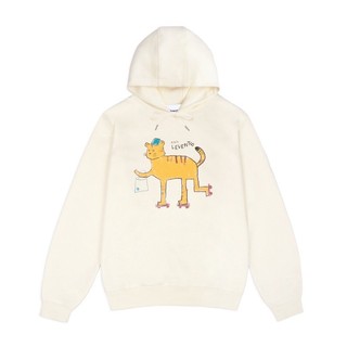 Áo hoodie levents "my animals" series hổ cream