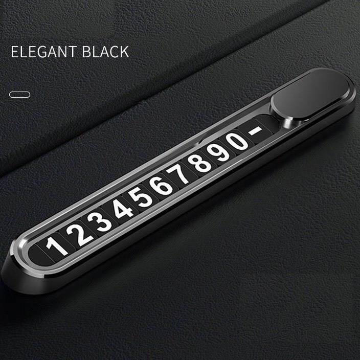 Bảng ghi số điện thoại bằng hợp kim nhôm cao cấp siêu bền, không cong vênh dùng cho ô tô