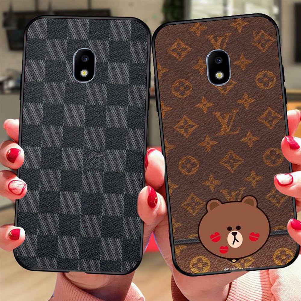 Ốp lưng điện thoại Samsung j3 pro / ss j5 pro / ss j7 pro thương hiệu LV louis vuit ton in vân da
