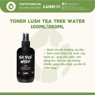 Toner Lush Tea Tree Water cấp nước, kiềm dầu, ngừa và giảm mụn