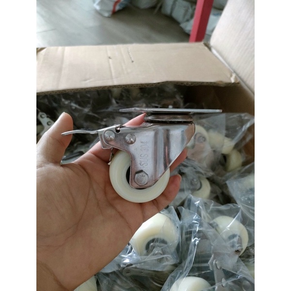 Bánh xe đẩy 5cm inox 304 không gỉ