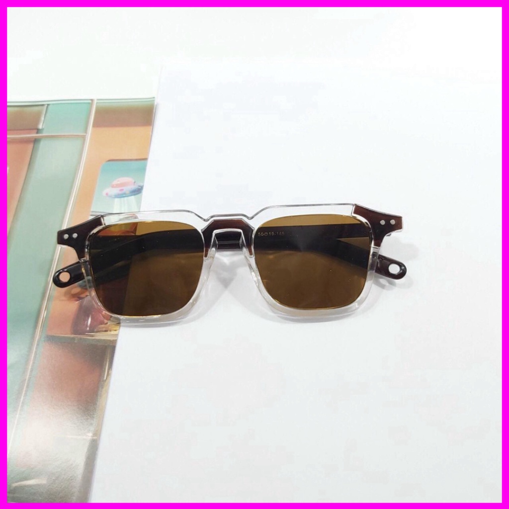 Mắt kính unisex hot trend trang điểm FREESHIP gọng kính râm giới tính nhiều màu sắc phong cách