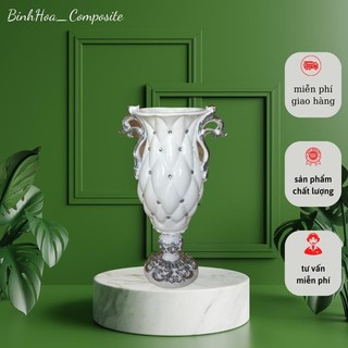 Bình hoa trám cao composite mã bh07. lọ cắm hoa cao cấp, bình hoa trang trí
