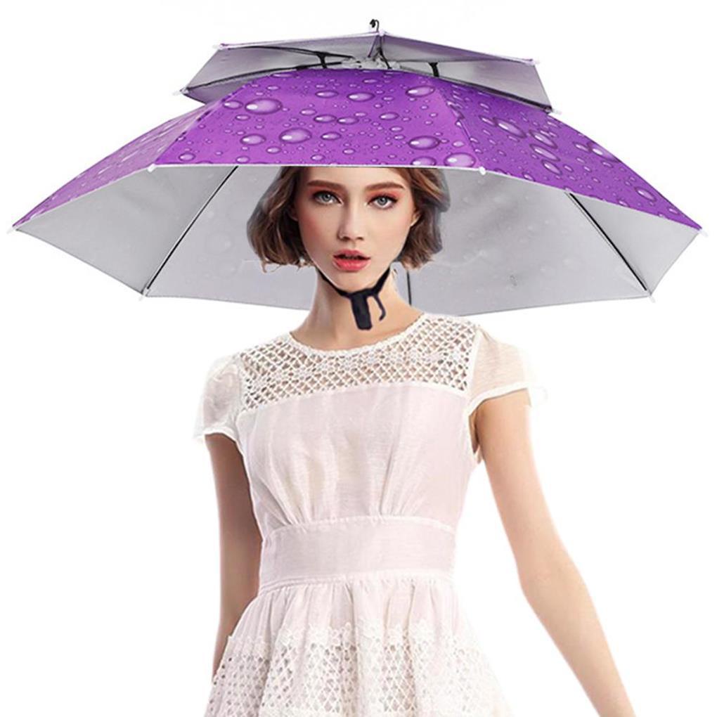 Mũ Dù Chống Mưa Đa Năng Có Thể Gấp Gọn Tiện Dụng