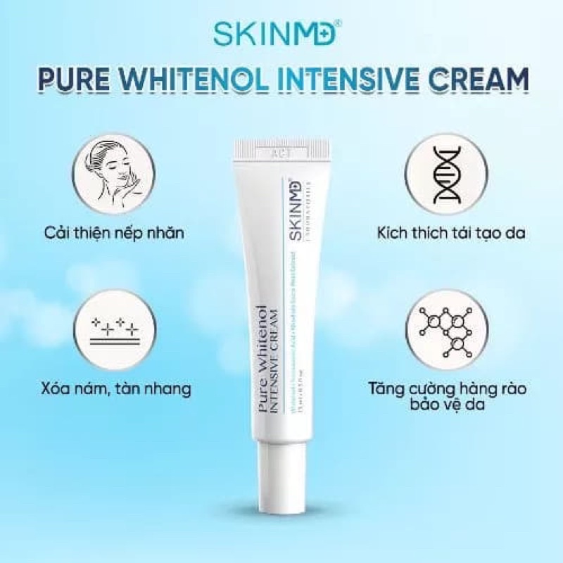 Kem trắng da mờ thâm sạm nám SKINMD  15ml