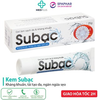 Kem su bạc 25g - subac chứa nano bạc - hỗ trợ giảm ngứa do zona, thủy đậu, chân tay miệng