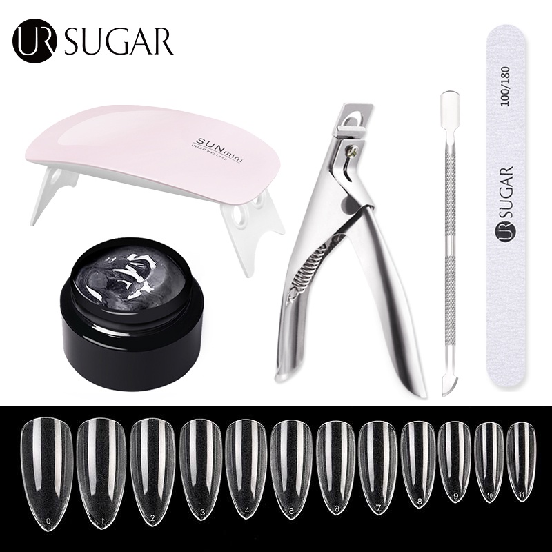 Set 6 món UR SUGAR keo dán móng nối dài 5g chuyên dụng
