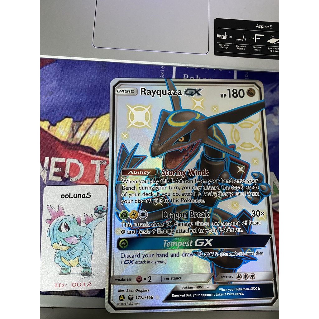 - RAYQUAZA GX [A] - 177A/168 - OVER SIZE (X - LARGE)