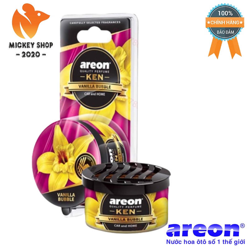 [Chính Hãng] Sáp thơm tinh dầu thiên nhiên hương Kẹo Gum - Areon Ken Bubble Gum ( Ngọt Ngào Hương Kẹ