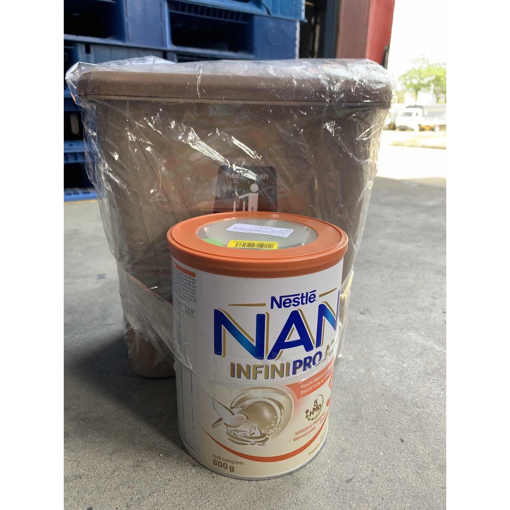 [Tặng 01 Thùng rác treo cánh tủ] Sản phẩm dinh dưỡng công thức Nestlé NAN INFINIPRO A2 3 lon 800g