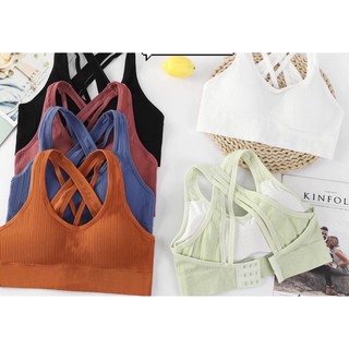 Áo ngực bra crotop (cài khuy) đan dây mới