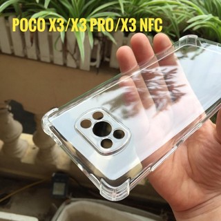 Ốp lưng cho Xiaomi Poco X3 NFC - X3 Pro- X3 dẻo trong suốt bảo vệ Camera ,chống sốc 4 góc