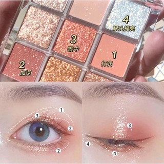 Bảng Phấn Mắt 9 Ô Coco Venus Dakilu