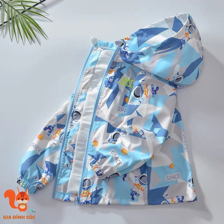 Áo khoác gió cho bé trai size 110-170