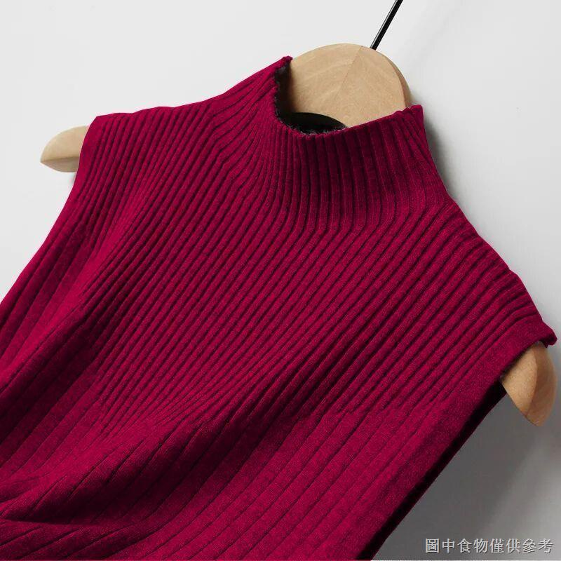Áo Sweater Dệt Kim Sát Nách Cổ Lọ Dáng Rộng Thời Trang Xuân Hè 2022 Cho Nữ