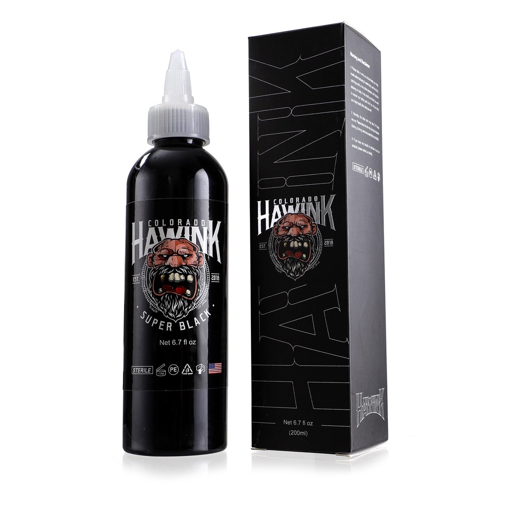 Stigma 200ml mực xăm màu đen chuyên nghiệp cho nghệ thuật cơ thể tranh xăm mỹ phẩm dụng cụ thực hành tự làm
