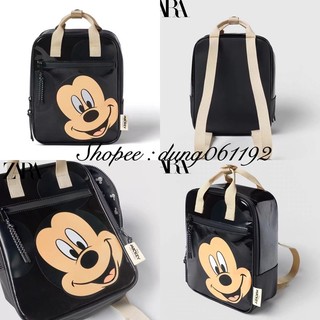Balo cho bé zara mickey đen bóng,mẫu mới ra 2022,siêu đẹp mới onweb