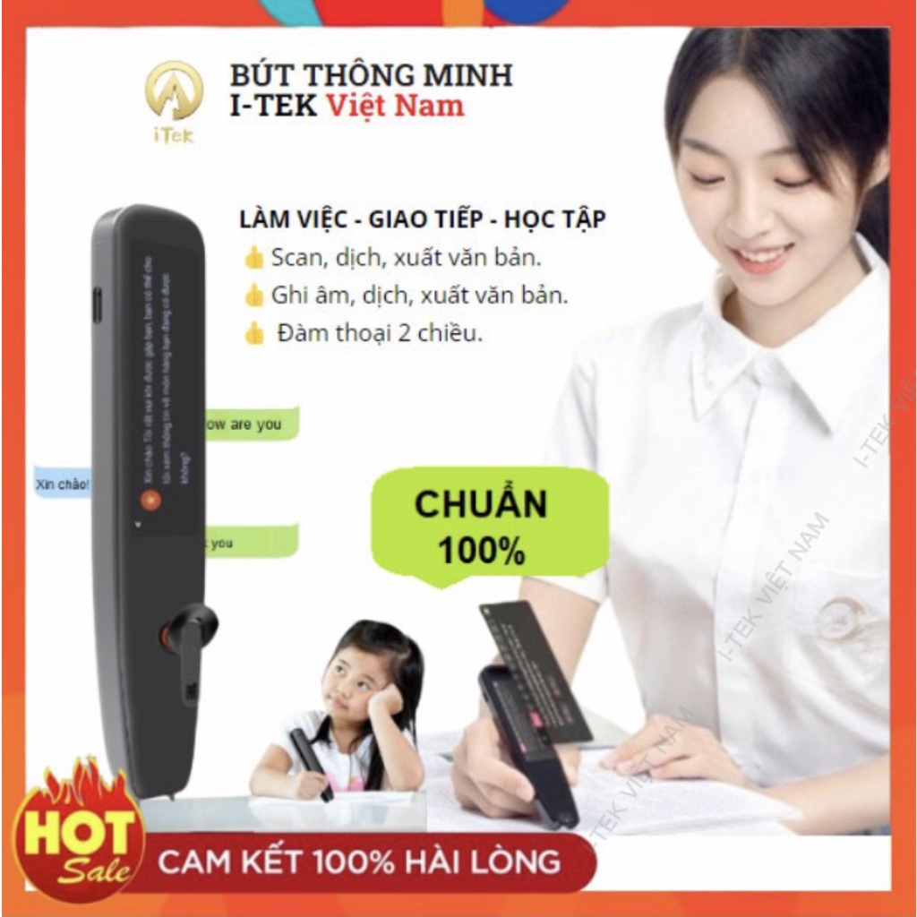 Bút dịch ngoại ngữ, giao tiếp, ghi âm xuất ra văn bản Chính hãng I-TEK VIET NAM