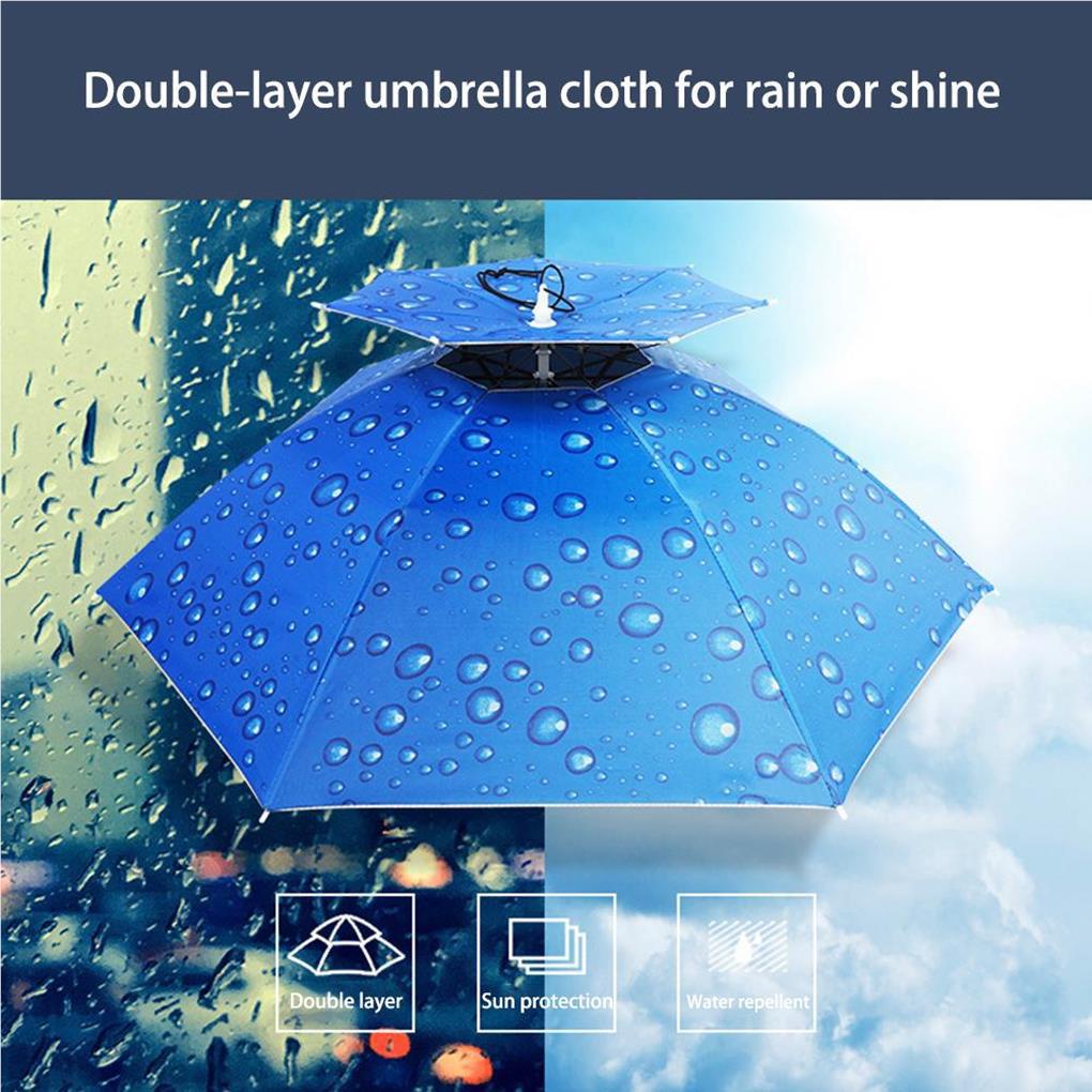 Mũ Dù Gấp Gọn Bảo Vệ Chống Thấm Nước Thông Dụng Cho Hoạt Động Ngoài Trời