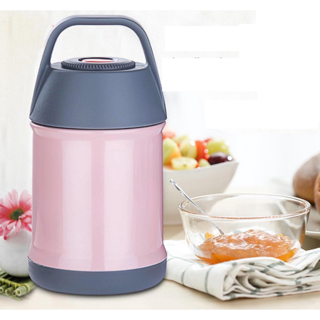 Bình ủ cháo đựng thức ăn giữ nhiệt Mini chất liệu Inox 2 lớp dung tích 450ml