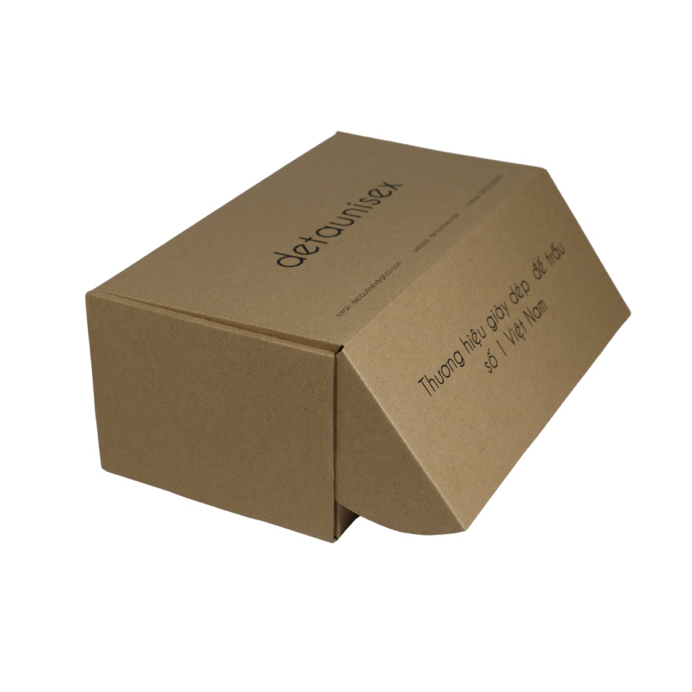 Hộp giày carton thiết kế nắp gài quà tặng Detaunisex - HG01