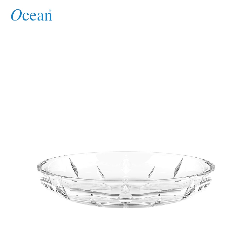 Bộ 12 Đế Lót Ly Thủy Tinh Ocean Reya 10.5cm - Chính Hãng