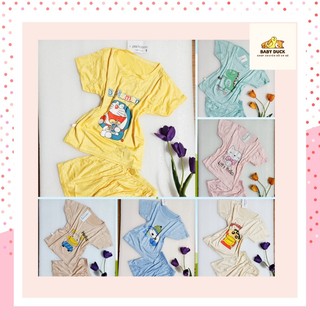 Quần áo bé trai quần áo bé gái tay ngắn Peekaboo quần áo trẻ em chất liệu thun lạnh thoáng mát
