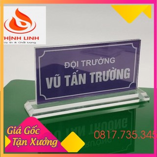 Biển chức danh mica KT 12x24