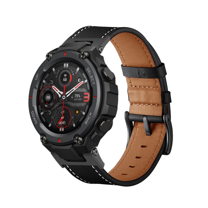 Dây Đeo Bằng Da Thật Thay Thế Cho Đồng Hồ Thông Minh Amazfit Trex2 T-Rex A1918 Trex Pro Amazfit Ares