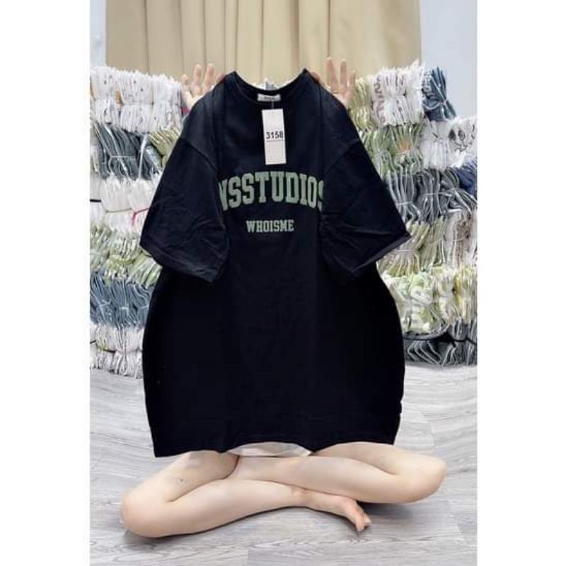 Áo Phông Tay Lỡ 3158 Cotton Khô Form Rộng Nam Nữ IESSTUDIOS