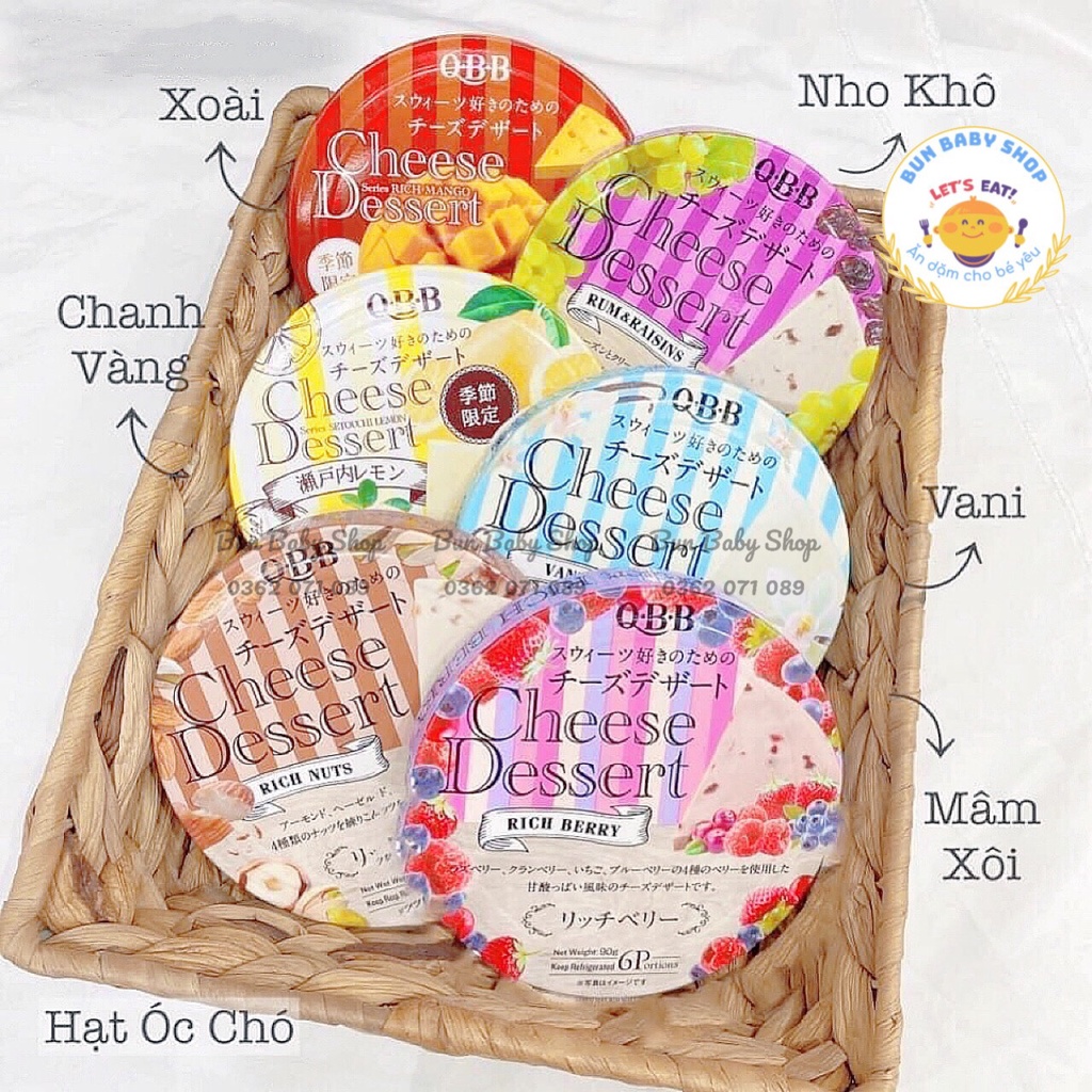 Phô mai QBB Nhật Bản hộp 6 miếng 90g (6x15g)