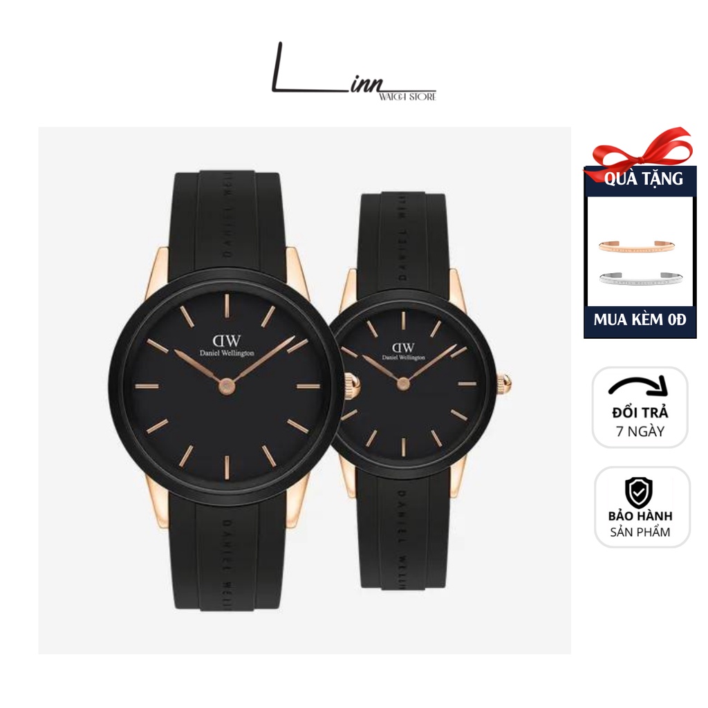 Đồng Hồ Nam Nữ Cặp Đôi Couple Fullbox 10ATM D W Cao Su Unisex Bản Đẹp Không Gỉ Cặp Đôi Tình Yêu Bạn Thân